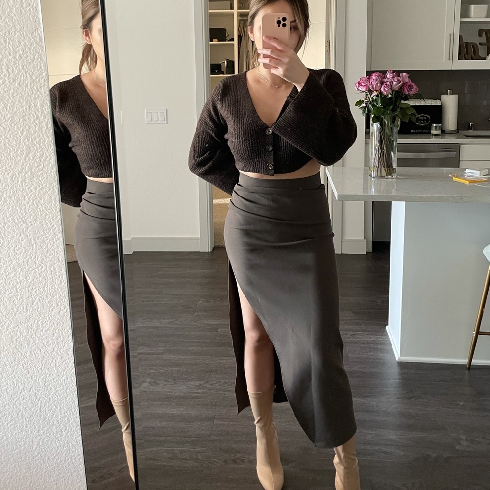 Zara Draped Skirt NWT